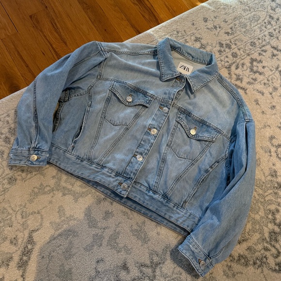 Gently used, Zara denim jacket. - Picture 1 of 3